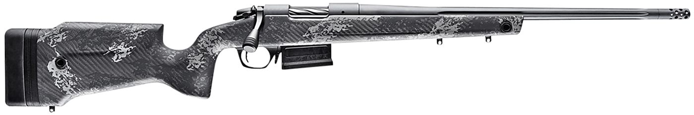 Bergara Rifles B14S751 Crest 308 Win 3+1 20in Fluted/Threaded, Sniper Gray