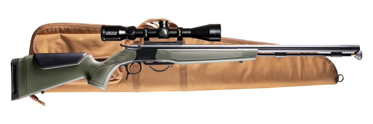 CVA PR2048NSCP Optima Scope Package 50 Cal 26in Black Nitride Fluted Barrel