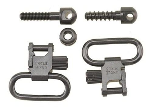 Uncle Mike's QD 115 Bolt Action Machine Screw Type Sling Swivels, Black, 1i view 3