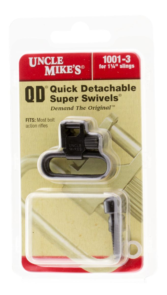 Uncle Mike's unisex adult Blued 1/4' Machine Screw Type, Clam QD 115 Swivel