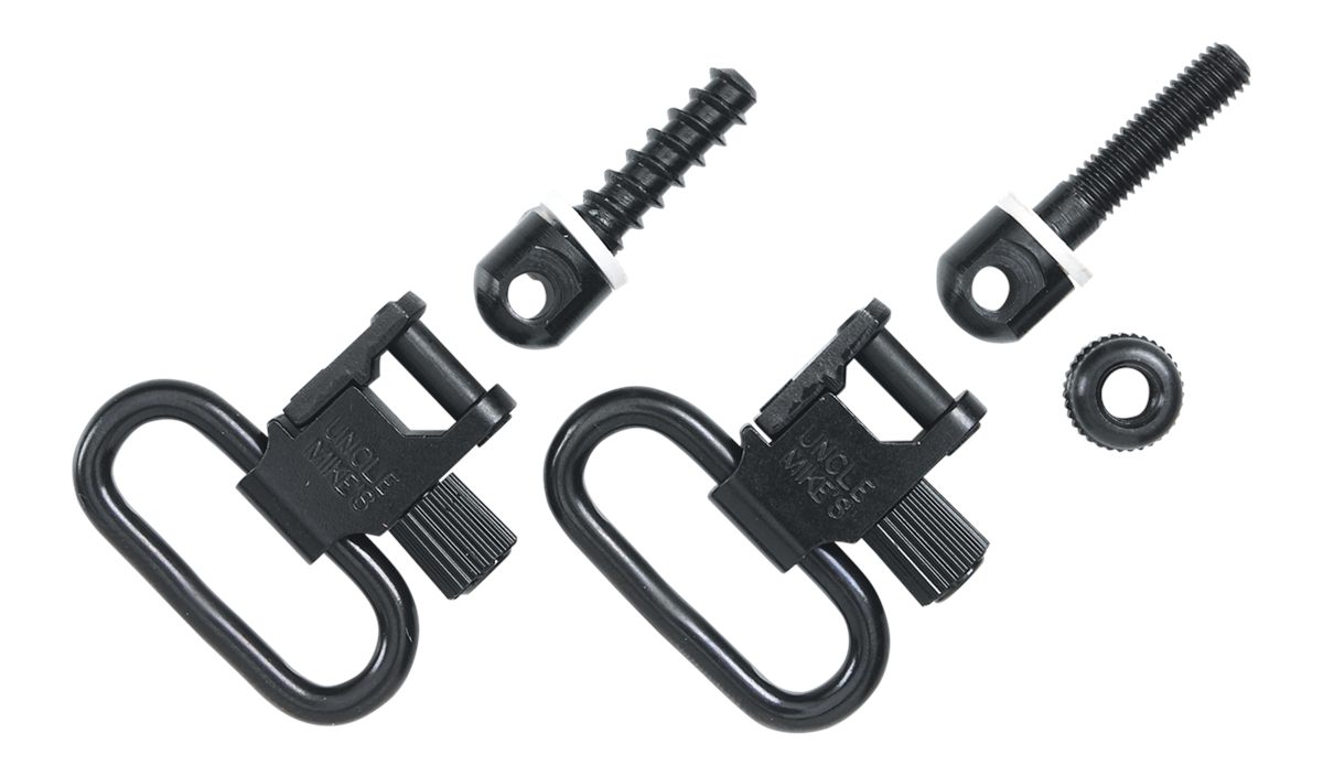 Uncle Mike's QD 115 Bolt Action Machine Screw Type Sling Swivels (Nickel Pl view 2