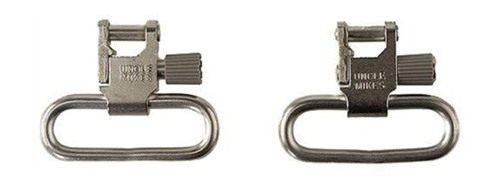 Uncle Mike's SS BL Nickel Quick Detach Sling Swivels, 1 1/4-Inch view 3