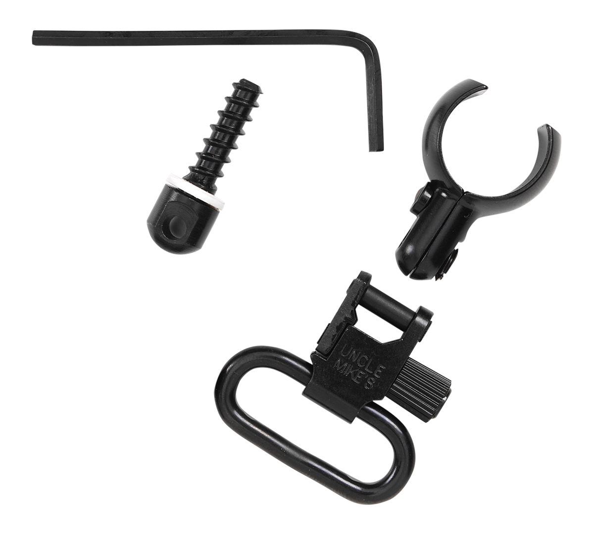 Uncle Mike's QD Quick Detachable Super Swivel 1391-2 for 1in slings Black