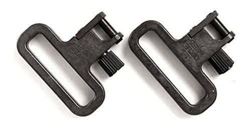 Uncle Mike's SS Mim Quick Detach Sling Swivels (Blued, 1 1/4-Inch), Silver