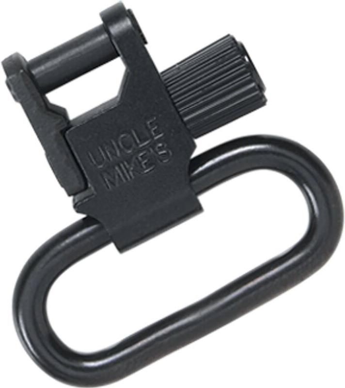 Uncle Mike's Tri-Lock Quick Detach Blued Sling Swivel Set, 1 1/4-Inch, Blac view 2