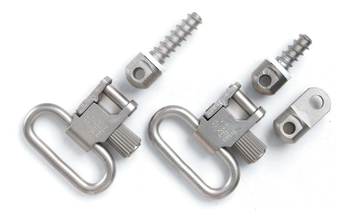 Uncle Mike's Auto Single Shot Ruger Carbines Swivel QD Nickel 1', Clam 1462