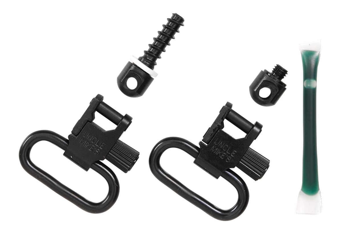 Uncle Mike's Quick Detachable Fore End Band Style Sling Swivels (Blued, 1-I