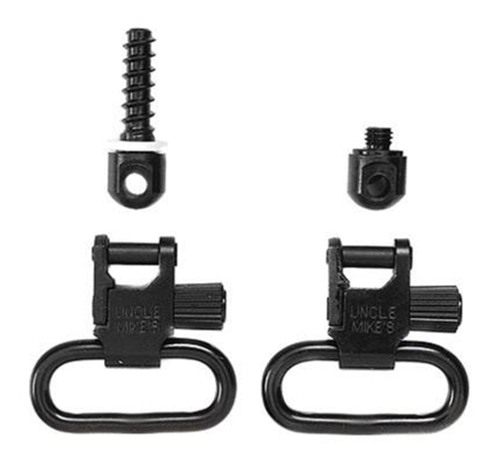 Uncle Mike's Quick Detachable Fore End Band Style Sling Swivels (Blued, 1-I view 3