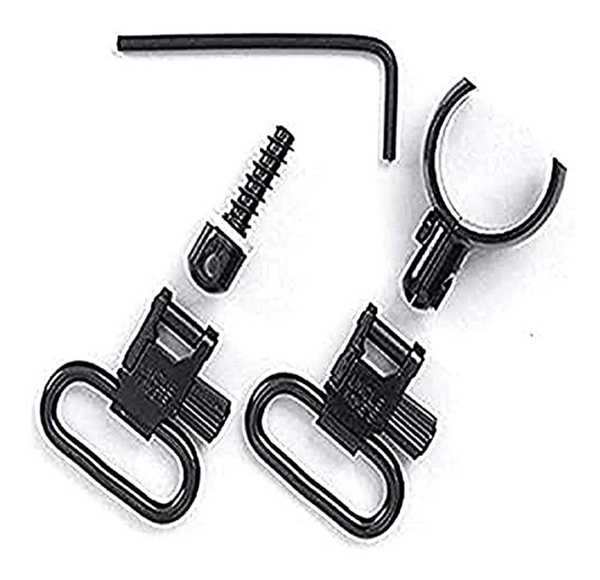 Uncle Mike's unisex adult QD 15 SGW-12 Blued 1', Clam Magnum Band Swivel Si