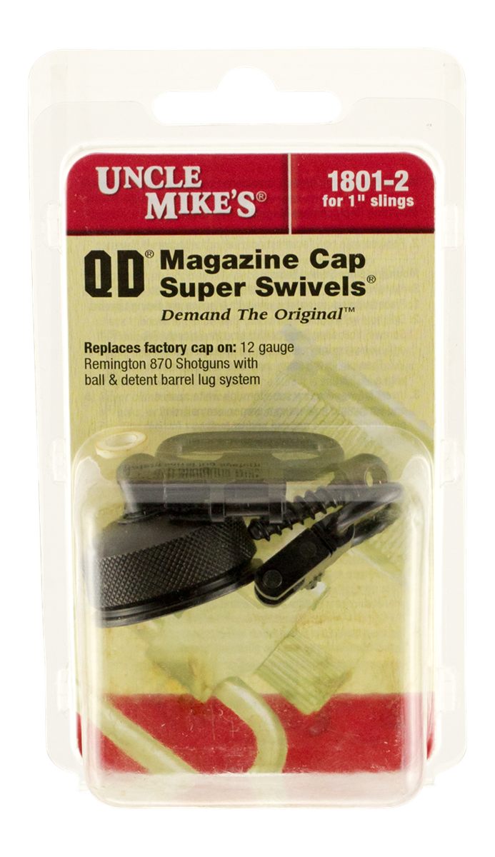 Uncle Mike's Quick Detach Swivels QD REM 870 12 Gauge Blued 1in External Ra