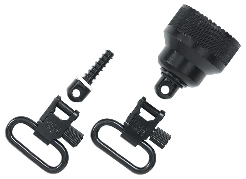 Uncle Mike's 18015 Mag Cap Swivel Set made of Steel with Blue Finish, 1in L