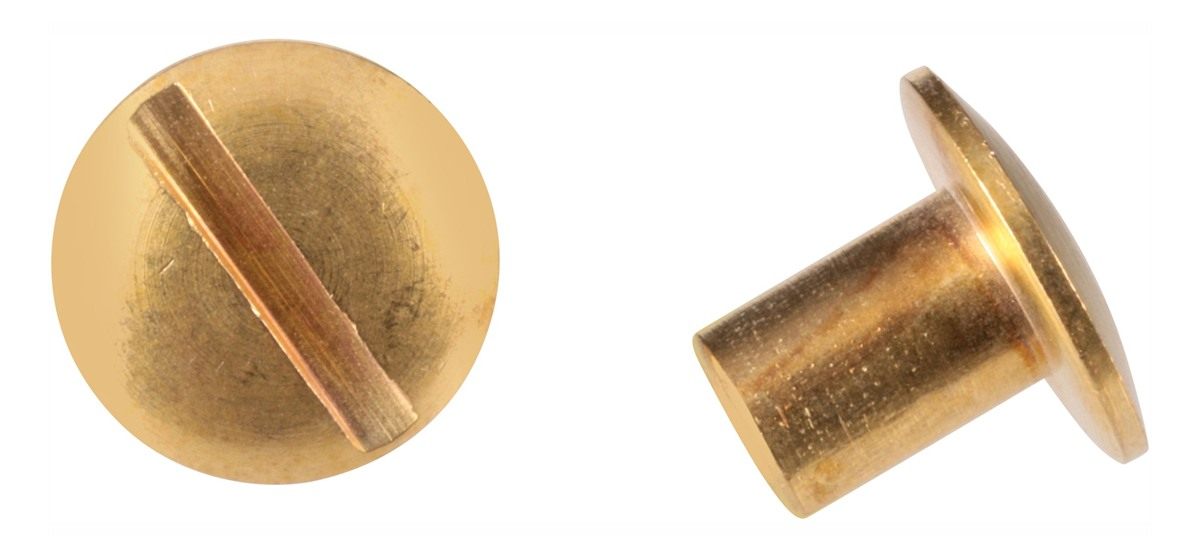 Uncle Mike's Chicago Screws Gold Brass 24 Pack, Clam 25090