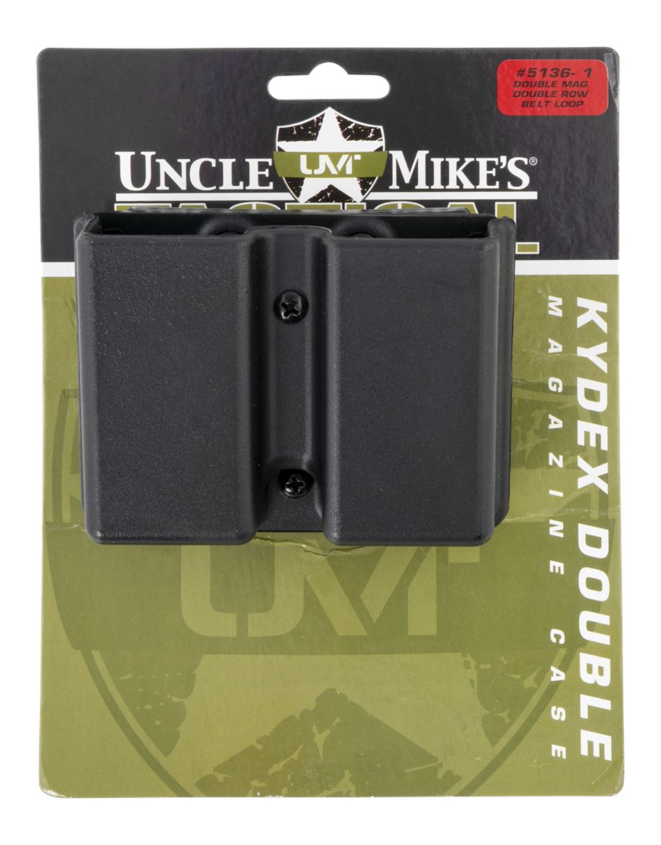 Uncle Mike's Kydex Off-Duty and Concealment Accessory Double Stack Mag Case