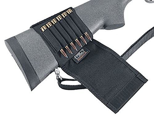 Uncle Mike's Buttstock Shell Holder with Flap Kodra Black Rifle w/Flap, Car view 2