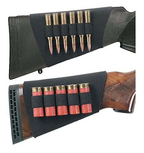 Uncle Mike's Neoprene Buttstock Rifle Shell Holder (Black, 6 Loops),88483 view 2