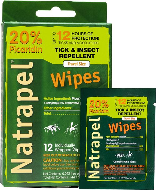 Tender Natrapel 00066095 Repellent Wipes Repels Ticks Biting Insects Effect view 2