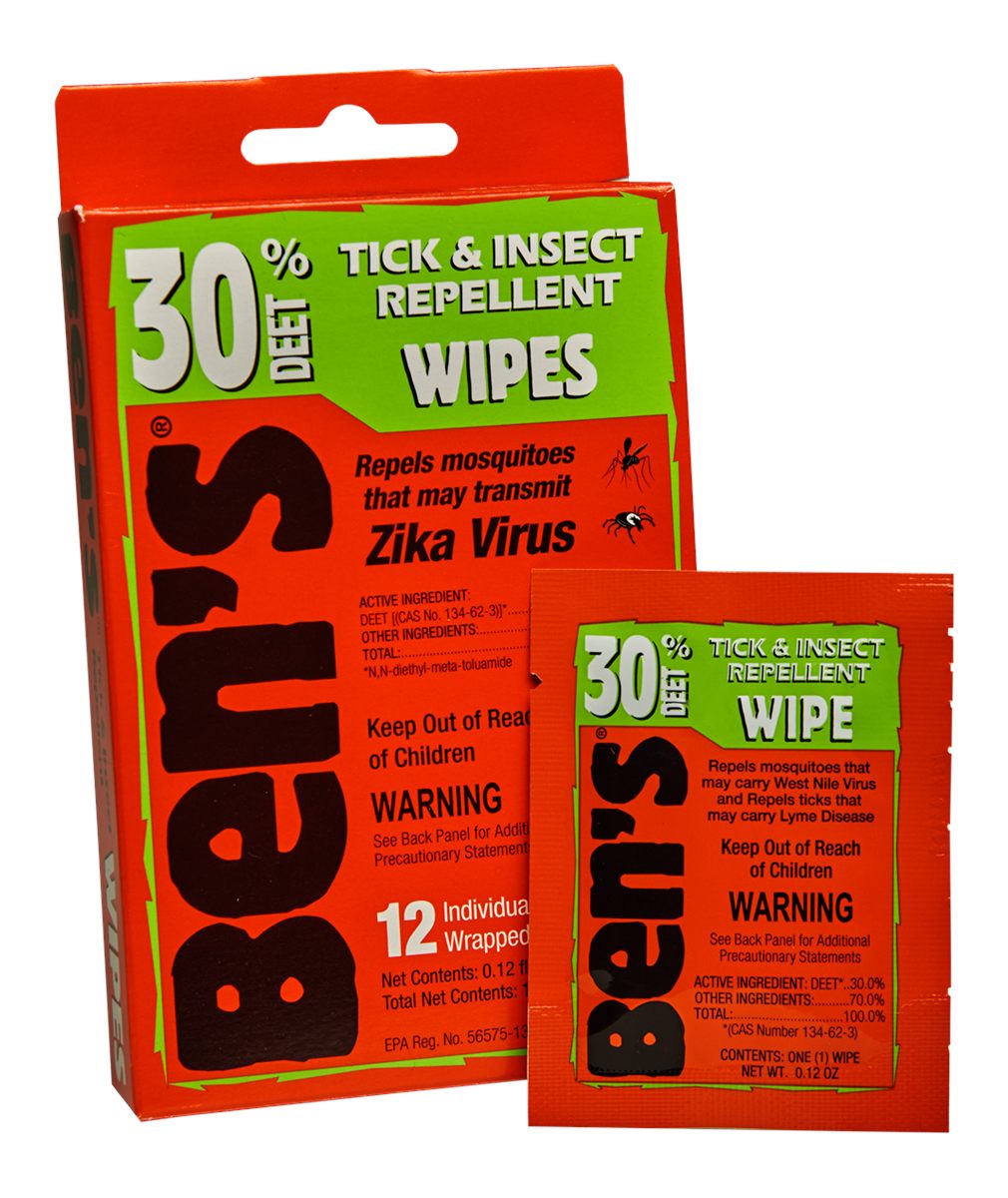 ARB Ben's 00067085 30 Odorless Scent Wipes Repels Ticks Biting Insects 12