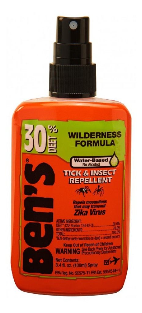 Tender Ben's 0006-7187 Insect Tick Repellent, 3.4 oz Pump Spray, 30% Deet