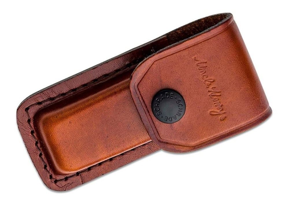 Uncle Henry Schrade Smokey Lockback Folding Knife 2-7/8in Clip Point Blade view 2