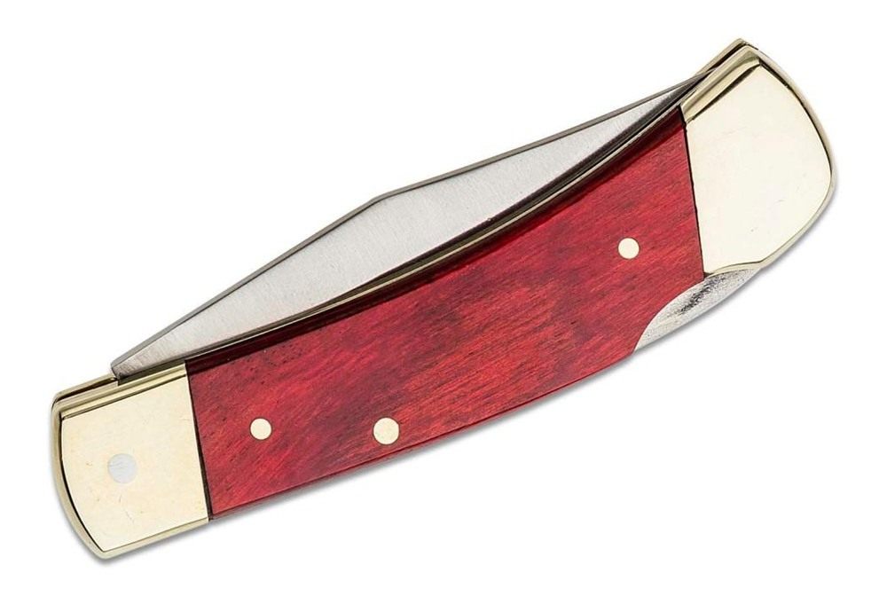 Uncle Henry Schrade Smokey Lockback Folding Knife 2-7/8in Clip Point Blade view 3