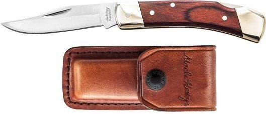 Uncle Henry Schrade Smokey Lockback Folding Knife 2-7/8in Clip Point Blade view 6