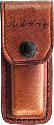Uncle Henry Schrade Smokey Lockback Folding Knife 2-7/8in Clip Point Blade view 7