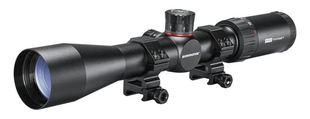 Simmons Pro Target Rifle Scope 4-12x40 30mm SFP Mil Dot Black view 3