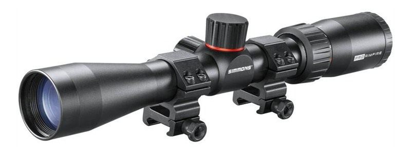 Simmons Pro Target Rimfire Rifle Scope 3-9x32mm 1in SFP .22 Dropzone with W view 4