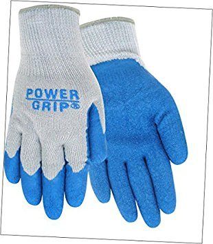 RED Steer Powergrip A300 Blue Large Cotton/Polyester Full Fingered Work Gen
