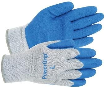 RED Steer Powergrip A300 Blue Large Cotton/Polyester Full Fingered Work Gen view 2