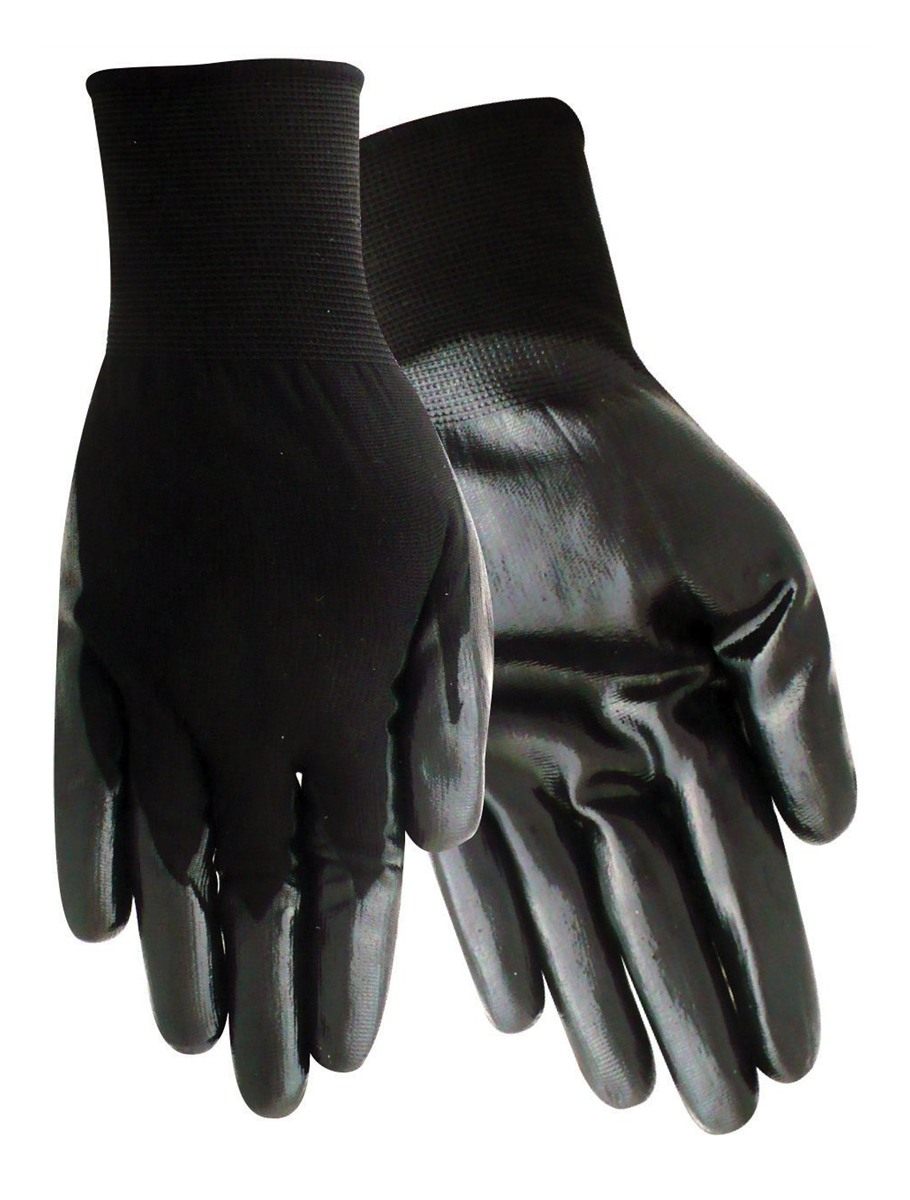 Red Steer Glove A369BXL Mens Nitrile Palm Black, Extra Large
