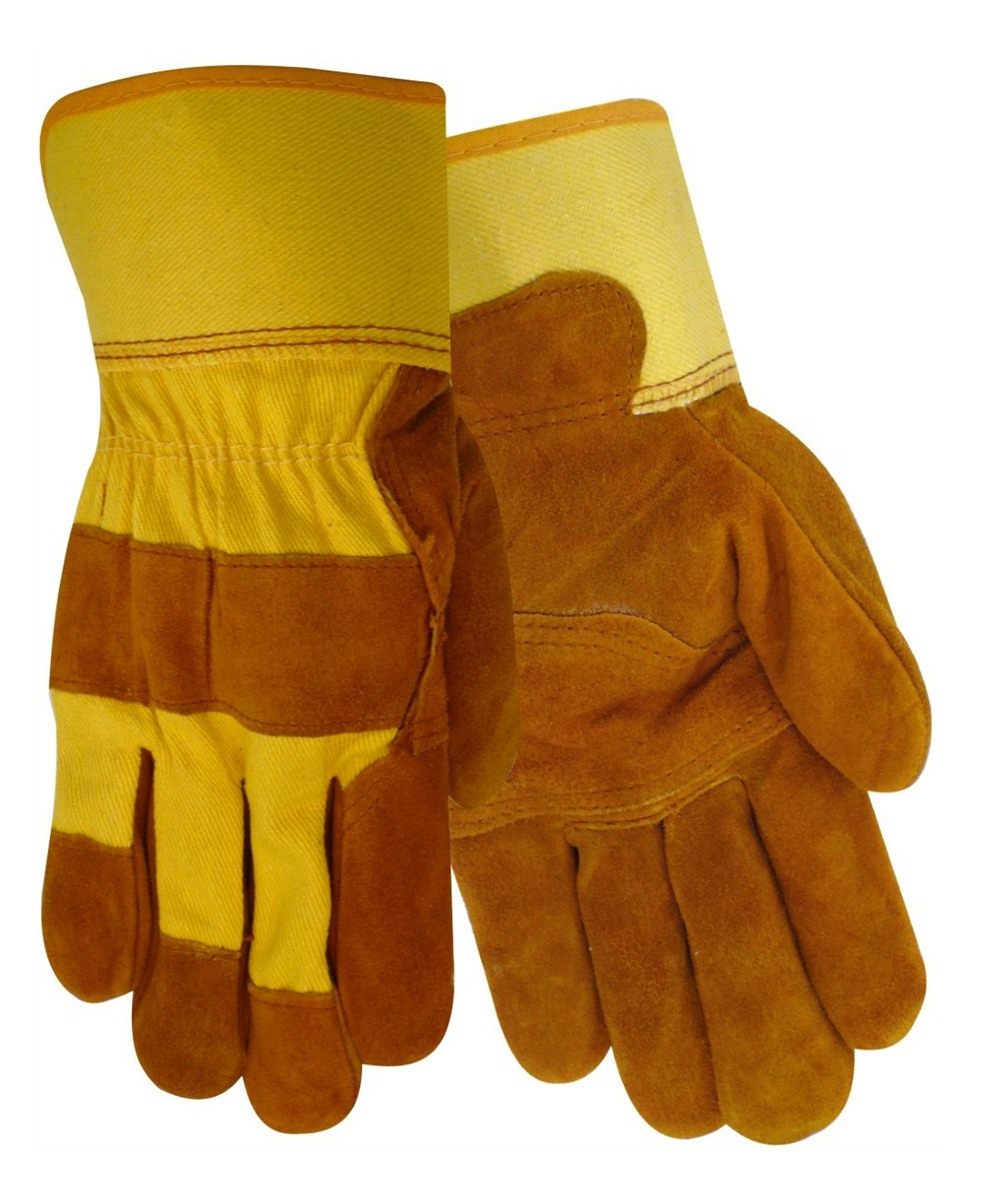 Red Steer Glove 13465-L Leather Palm Work (12 Pair)