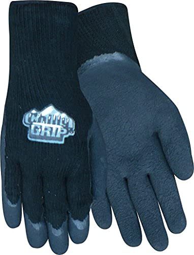 Red Steer A314-L Black Chilly Grip Foam Latex Glove view 2