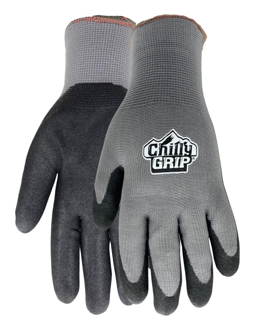 RED Steer A320 Gray Large Nylon Full Fingered Work General Purpose Gloves