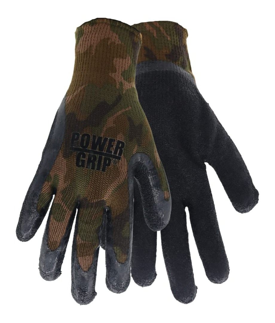 RED Steer Powergrip A302 Black Medium Cotton/Polyester Full Fingered Work G