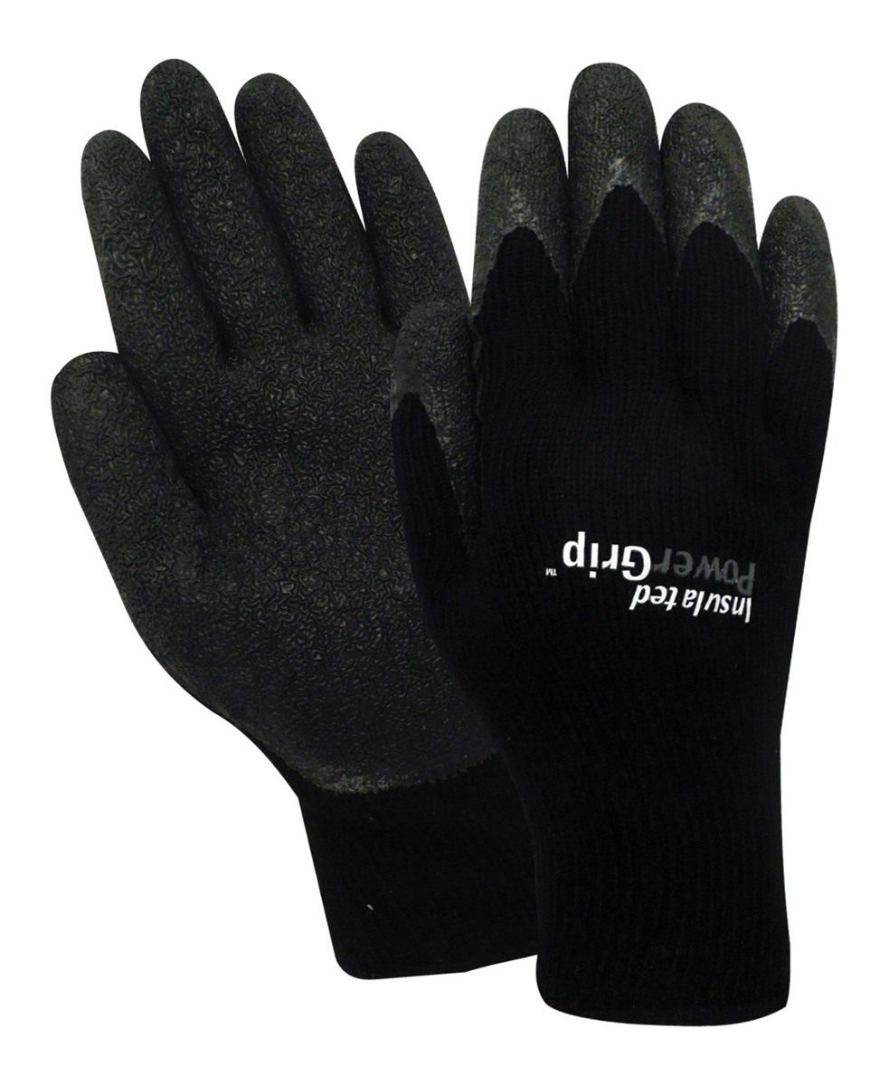 Red Steer Glove A301B-XL Mens Power Grip Latex Palm Black, Extra Large
