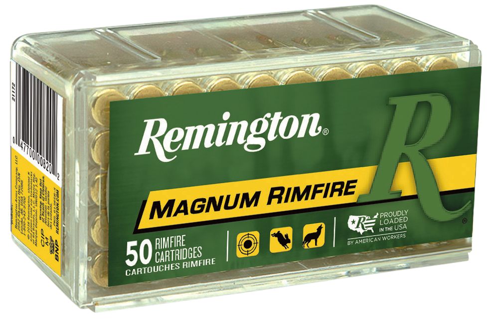 Remington Arms Ammunition 21172 Magnum Rimfire 22WMR 40gr Pointed Soft 50 P