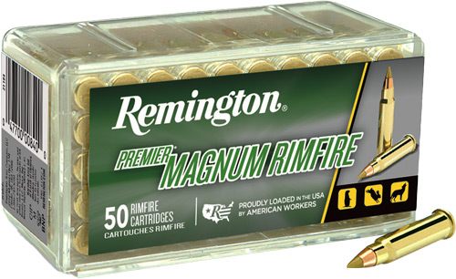 Remington Ammunition 21184 Premier Magnum Rimfire 22WMR 33gr AccuTip V 50 P view 2