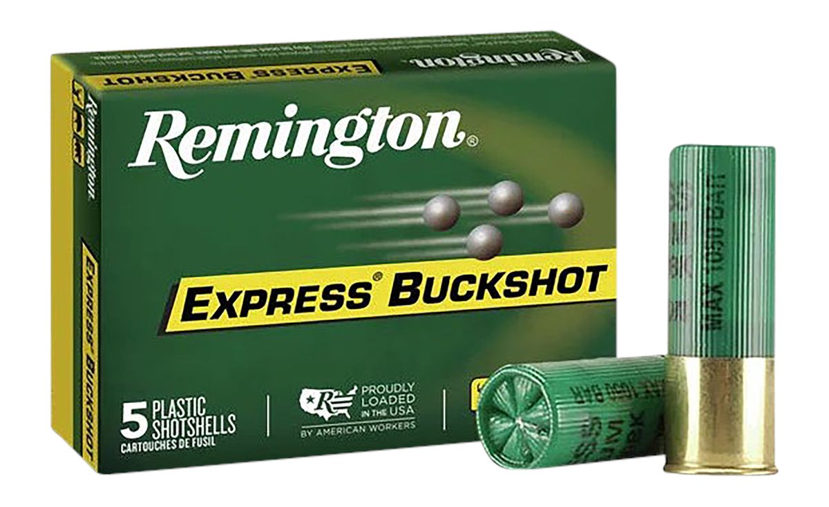 Remington Arms Ammunition 20408 Express Buckshot 12 Gauge 3in 000 Shot 5 Pe