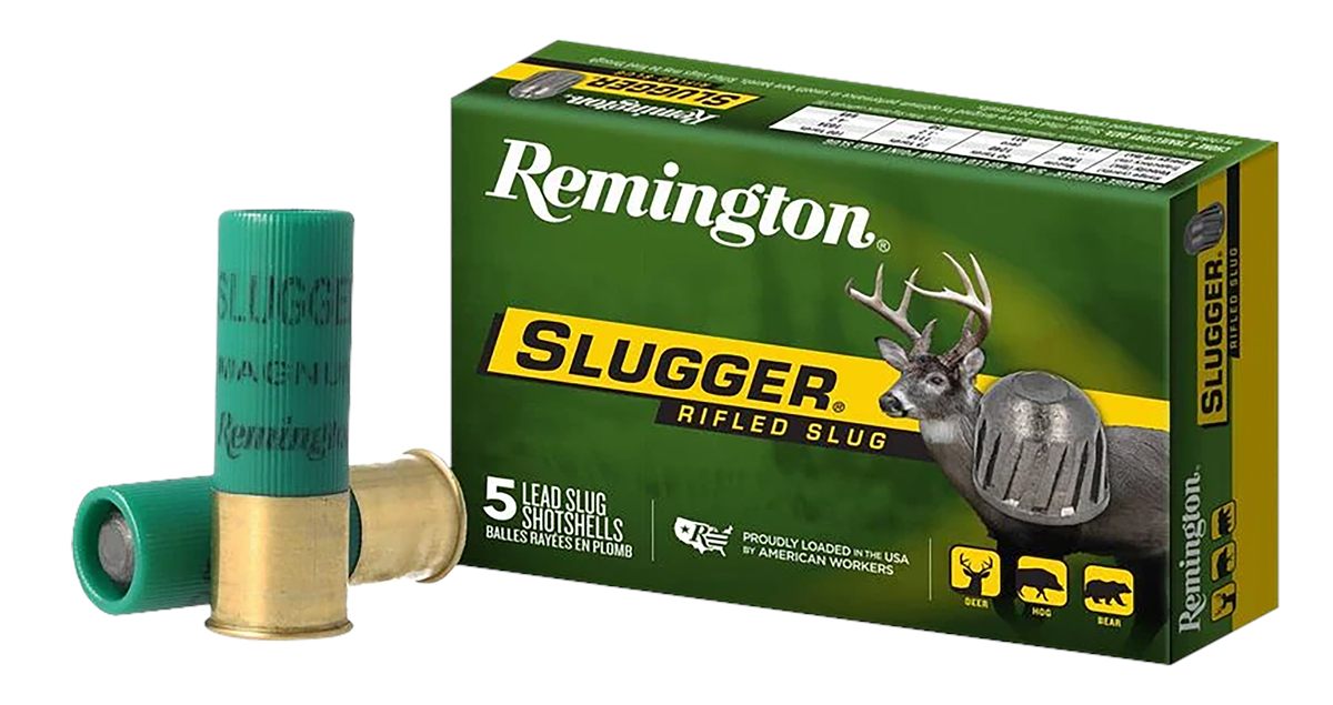 Remington Ammunition 20300 Slugger 12 Gauge 2.75in 1 oz Rifled Shot 5 Per B
