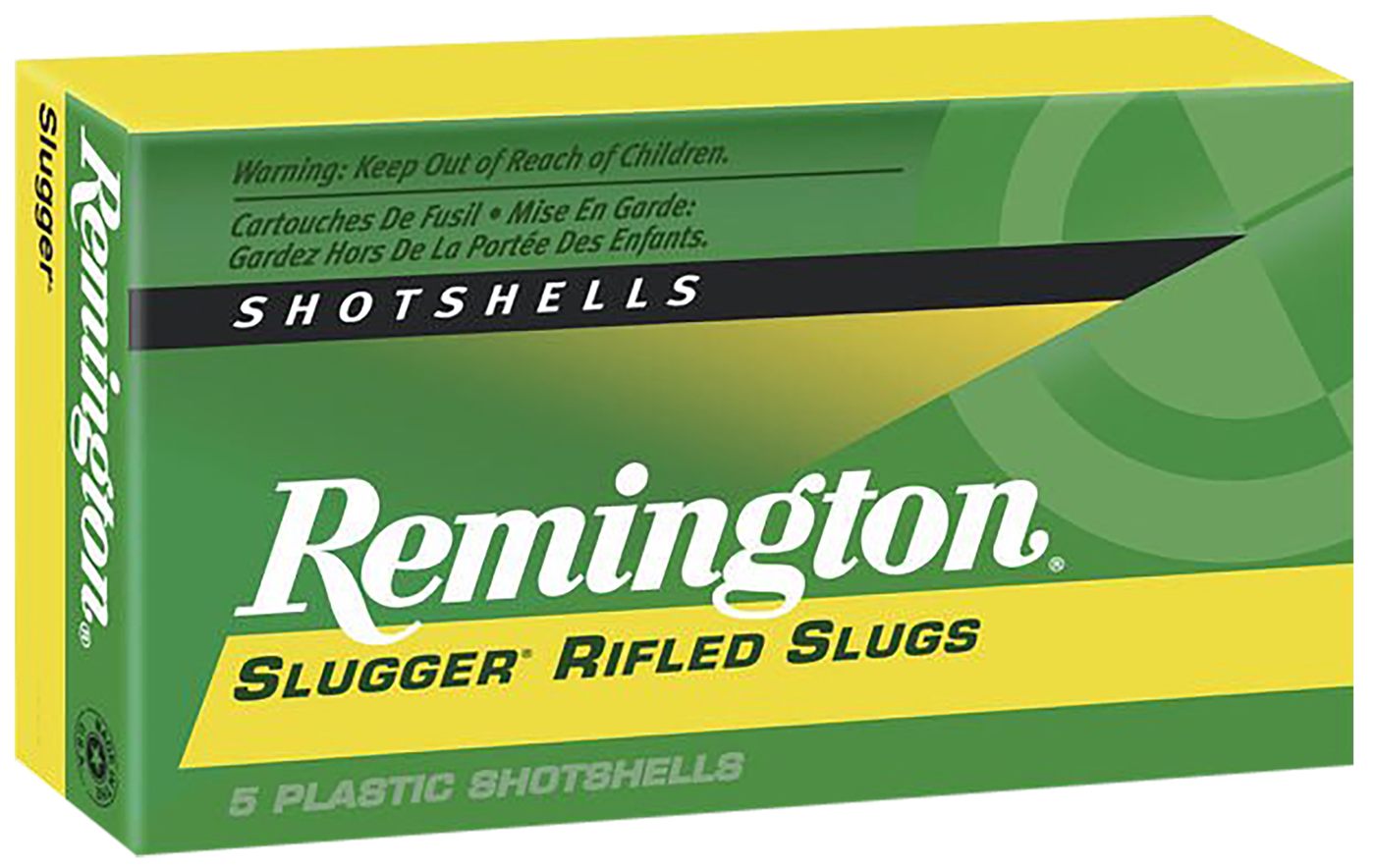 Remington Ammunition 20302 Slugger 12 Gauge 2.75in 1 oz Rifled Shot 5 Per B