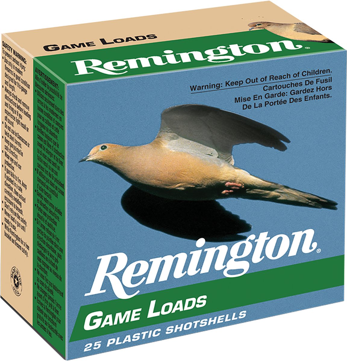 Remington Ammunition 20032 Game Load 12 Gauge 2.75in 1oz 8 Shot 25 Per Box/