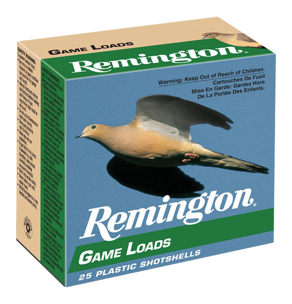 Remington Ammunition 20044 Game Load 20 Gauge 2.75in 7/8oz 8 Shot 25 Per Bo