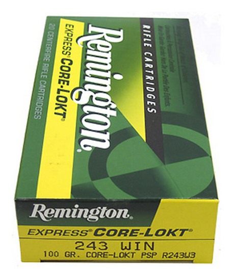 Remington Ammunition 27802 Core-Lokt 243 Win 100gr Pointed Soft 20 Per Box/ view 2