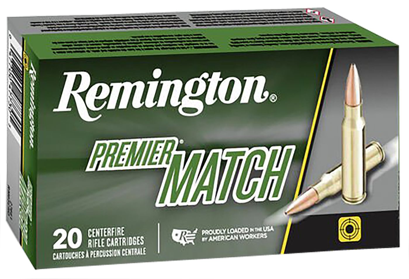 Remington Ammunition 21485 Premier Match 308 Win 168gr Sierra BTHP 20 Per B
