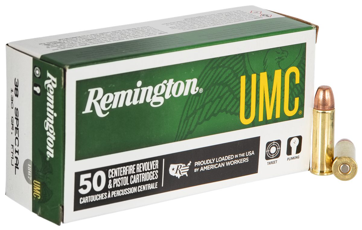 Remington Ammunition 23730 UMC 38 Special 130gr Full Metal Jacket 50 Per Bo
