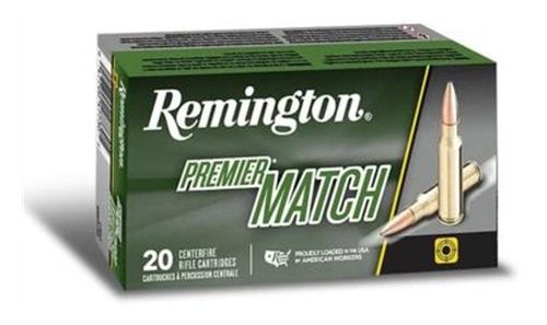 Remington Arms Premier Match Rifle Ammunition .223 62 gr HP 3025 fps 20/ct