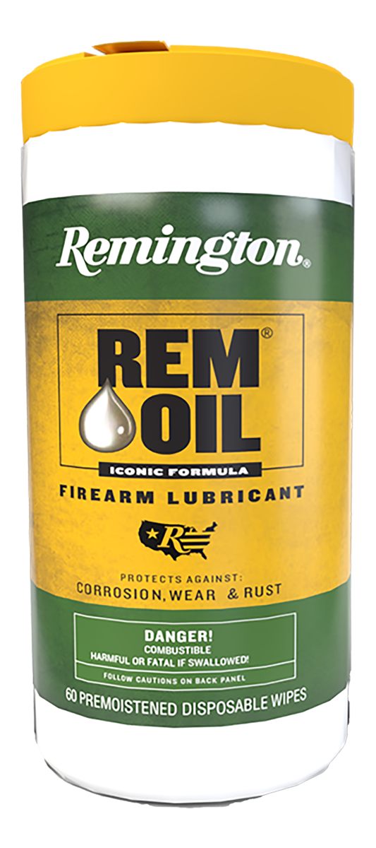 Remington Arms Accessories 18384 Oil Wipes Cleans/Lubricates/Protects 60 Co