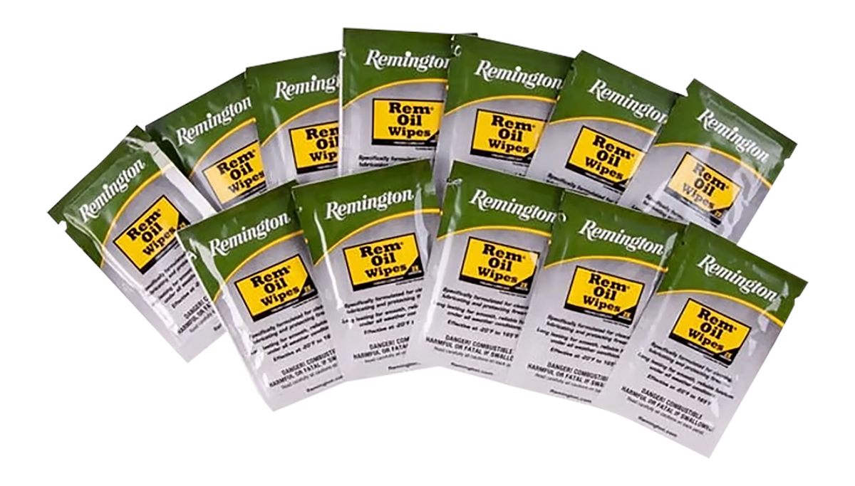 Remington Oil Wipes, 12 Count 6in. X 8in.