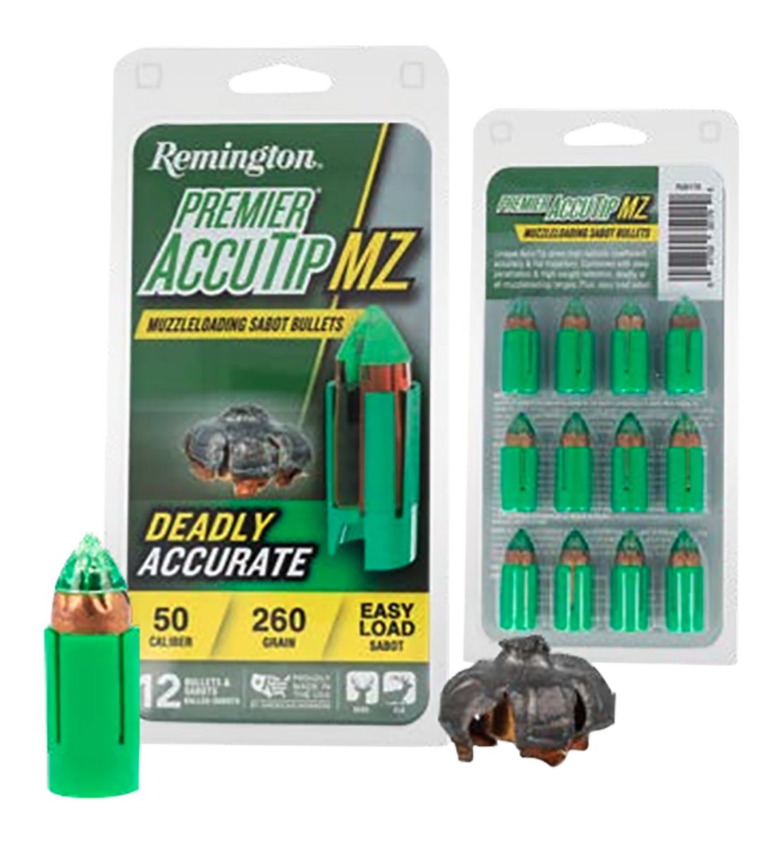 Remington Arms Ammunition R20179 Premier AccuTip 50 Cal 260gr Sabot Slug 12